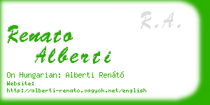 renato alberti business card