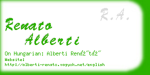 renato alberti business card